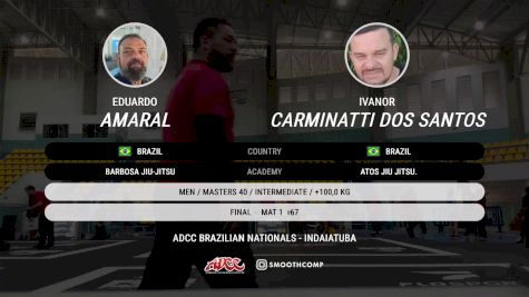 EDUARDO AMARAL vs Ivanor Carminatti Dos Santo 2025 ADCC Brazilian Nationals