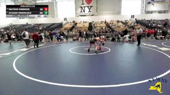 124 lbs Cons. Round 4 - Mayson Simmons, Club Not Listed vs Aydaen Windnagle, Akron Wrestling Club