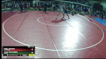 145 lbs Quarterfinal - Abel Brown, California vs Edge Escuadro, Hawaii