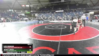 120 lbs Cons. Round 4 - Wyatt Paull, Outlaw Wrestling Club vs Levi Eenhuis, Snoqualmie Valley Wrestling Club