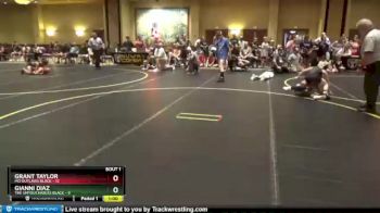 85 lbs Round 1 (4 Team) - Grant Taylor, MO Outlaws Black vs Gianni Diaz, The Untouchables Black
