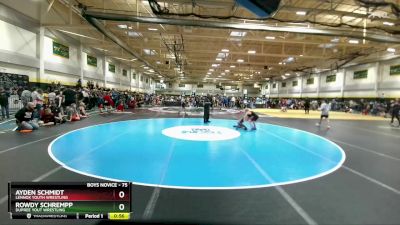 75 lbs Cons. Round 4 - Ayden Schmidt, Lennox Youth Wrestling vs Rowdy Schrempp, Dupree Yout Wrestling