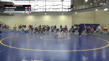 124 lbs Semifinal - Lily Powell, North Iowa Area CC vs Asia Jahangir, Iowa Central Community College