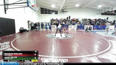 132 lbs Cons. Round 5 - Brandon England, Paso Robles vs Nasir Wilcox, Independence