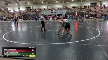 160 lbs Cons. Round 1 - Cayden Thomas, Cane Nation Wrestling Club vs Logan Miller, Jr Cyclones Wrestling