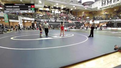 170 lbs Semifinal - Nevaeh Graves, Hoisington HS vs Brenah Cannon, Council Grove Hs