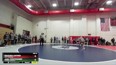 138 lbs Cons. Round 2 - Braeden Lintner, New Palestine vs Aden Montgomery, Eastern Hancock