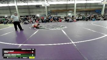 80 lbs Champ. Round 2 - Khasen Srimoukda, South Middle School vs Brice Hunt, Weiser