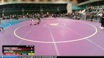 62-63 lbs Round 1 - Aven Saing, Crusader Wrestling vs Everett Kreiley, Silver State Wrestling Academy