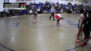 155 lbs Semifinal - Imani Cameron-Botti, Connellsville vs Whisper Abercrombie, General Mclane Hs