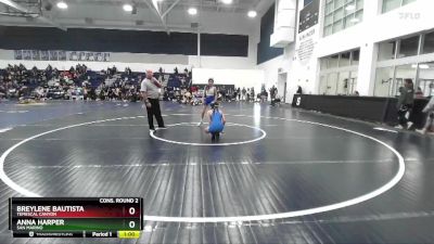 100 lbs Cons. Round 2 - Breylene Bautista, Temescal Canyon vs Anna Harper, San Marino