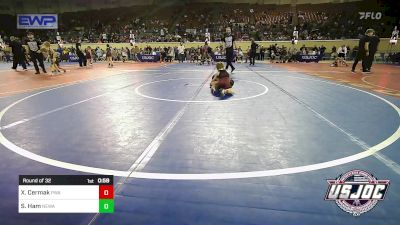 52 lbs Round Of 32 - Xander Cermak, Perry Wrestling Academy vs Samantha Ham, Nebraska Wrestling Academy