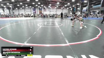 88 lbs Rd# 5- 3:45pm Friday Final Pool - Brandon Bickerton, POWA vs Hayden Schwab, Minion Black
