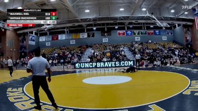 174 lbs Semifinal - Nathan Buckovich, Lander vs Maxwell Kiel, Belmont Abbey