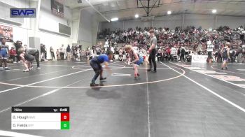75 lbs Consi Of 8 #2 - Griffin Hough, Bartlesville Wrestling Club vs Dejuan Fields, Tulsa Blue T Panthers