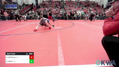 75 lbs Semifinal - Kane Williams, Maize Wrestling Club vs Grayson Wolf, Wolfpak Wrestling