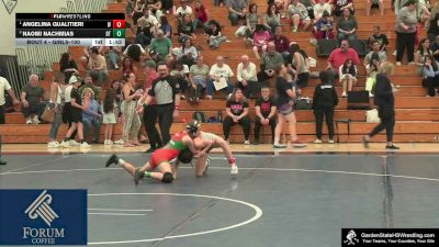 Girls-100 lbs Round 2 - Angelina Qualitieri, Wilson`s Wildcats vs Naomi Nachmias, Clarke`s Dream Team