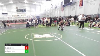 66 lbs Semifinal - DeShawn Doyle, Valley Bad Boys vs Kross Carter, Shootbox WC