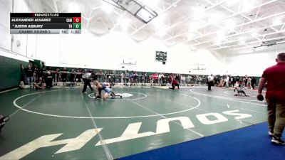 120 lbs Champ. Round 2 - Alexander Alvarez, Camarillo vs Justin Asbury, Trabuco Hills