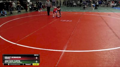 90 lbs 5th Place Match - Greyson Curtis, UNC (United North Central) vs Grant Robinson, TMBWWG