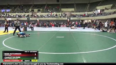 85 lbs Quarterfinal - Bode Hutchinson, Grapplers vs Charlie Salonek, Bison Wrestling Club