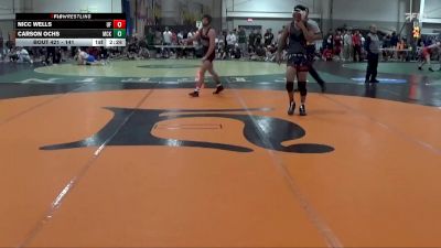 141 lbs Cons. Round 2 - Nicc Wells, Unattached vs Carson Ochs, McKendree
