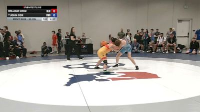 55 kg Cons. Rd Of 32 - William Cruz, New Jersey vs John Cox, Victory Wrestling