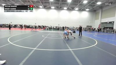 120 lbs Consi Of 64 #2 - Taylon Winker, SC vs Brody Harris, SC
