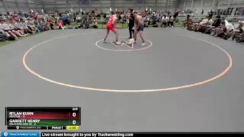 220 lbs Placement Matches (8 Team) - Rylan Kuhn, Missouri vs Garrett Henry, Oklahoma Red GR