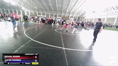 150 lbs Cons. Round 3 - Michael Rogers, CA vs Carter Dowding, UT
