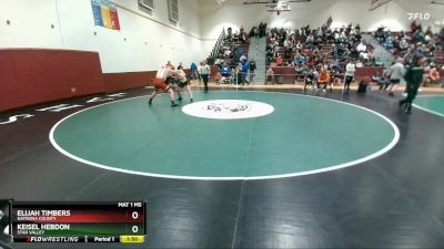 190 lbs Cons. Round 1 - Keisel Hebdon, Star Valley vs Elijah Timbers, Natrona County