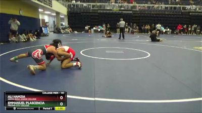 141 lbs Cons. Round 6 - Ali Hamzia, Santa Rosa Junior College vs Emmanuel Plascencia, Fresno City College