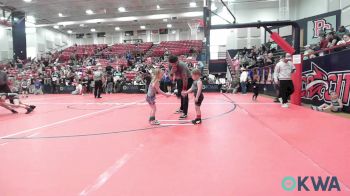 45 lbs Round Of 16 - Lennox Robison, Independent vs Kennedi Vanbibber, Ponca City Wildcat Wrestling