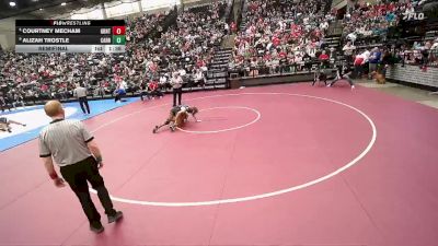 3A 145 lbs Semifinal - Alizah Trostle, Carbon vs Courtney Mecham, Grantsville