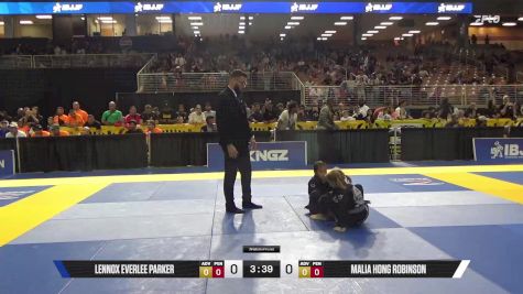 Malia Hong Robinson vs Lennox Everlee Parker 2025 Pan Kids Jiu-Jitsu IBJJF Championship
