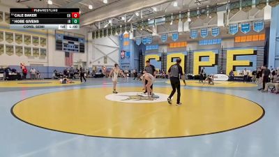 126 lbs Cons. Semi - Hobe Givens, Indian River H S vs Cale Baker, Cape Henlopen H S