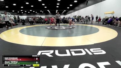 129 lbs Round 2 (8 Team) - Sam Dunigan, LAW/Crass Wrestling vs Isaac Temple, Death Squad Wrest