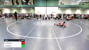 70 lbs Consi Of 8 #1 - Sanchir Edington, AL vs Johnny Brattelli, VA