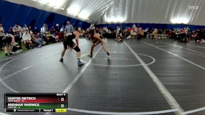 165 lbs Round 3 (8 Team) - Hunter Dietrich, Team Shutt vs Brennan Warwick, Lake WC