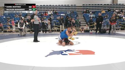 92 lbs Champ. Rd Of 16 - Macklen Marksbury, Michigan Premier WC vs Daniel Martinez, Monster Garage Wrestling