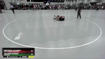 138 lbs Cons. Round 2 - Braeden Bakken, Wisconsin vs Matthew Lucansky, Team Tortorice Wrestling