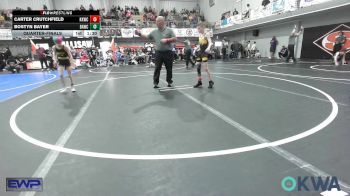 64 lbs Quarterfinal - Carter Crutchfield, Keystone Kids Wrestling Club vs Bostyn Bayer, Broken Arrow Wrestling Club
