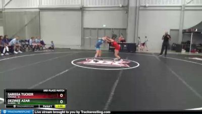 110 lbs Placement Matches (8 Team) - Sarissa Tucker, Virginia vs Deziree Azar, Illinois