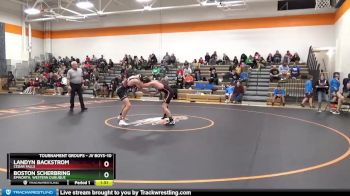 JV Boys-10 lbs Round 2 - Landyn Backstrom, Cedar Falls vs Boston Scherbring, Epworth, Western Dubuque