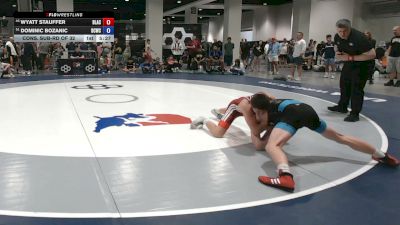 61 kg Cons. Sub-rd Of 32 - Wyatt Stauffer, Blair Academy vs Dominic Bozanic, Daniel Cormier Wrestling Club