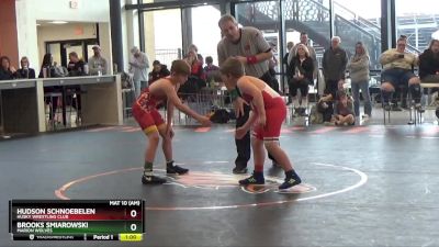 B-23 lbs Quarterfinal - Brooks Smiarowski, Marion Wolves vs Hudson Schnoebelen, Husky Wrestling Club