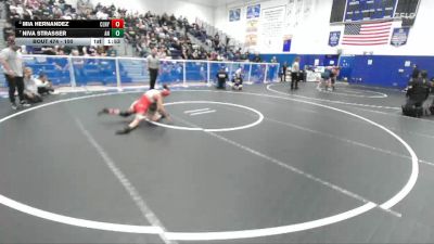 100 lbs Quarterfinal - Niva Strasser, Aliso Niguel vs Mia Hernandez, Colony