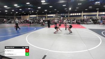 132 lbs Consi Of 16 #1 - Kaden Curry, Silverback WC vs Brody Williams, Whitehouse WC