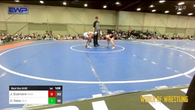 102 lbs Semifinal - Jett Sizemore, POWA 12U vs Dylan Saba, Northern Colorado 14U