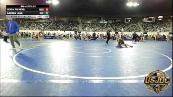 140 lbs Semifinal - Jaxon Rickers, Woodward Youth Wrestling vs Darren Lane, Noble Takedown Club